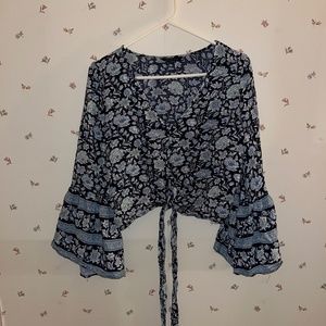 American Eagle Bell-Sleeve Blouse